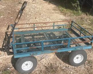 HeavyDuty Utility Lot Steel Mesh Cart, Wheelbarrow, Premium Outdoor Power Tools