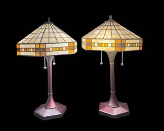 Tiffany Style Arts Crafts Movement Era