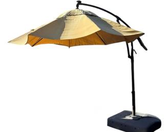 Outdoor Comfort Set Cantilever Umbrella Spiderweb Swing