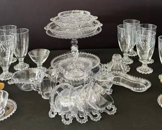 Vintage Imperial Glass Candlewick Collection Large Rare Estate Assortment