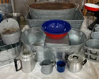 Farmhouse Collection Glass Carboys, Galvanized Serving Ware More