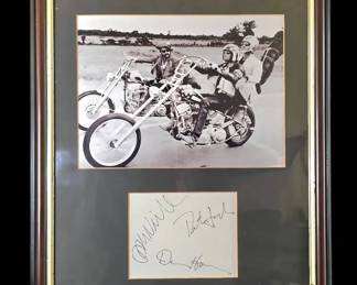 02 Easy Rider Triple Signed Authenticity Certificate