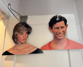 Princess Diana & Prince Charles Cardboard Cut-Out Hangers