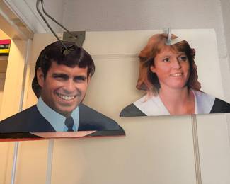 "Prince Andrew & Fergie" Cardboard Cut-out Hangers