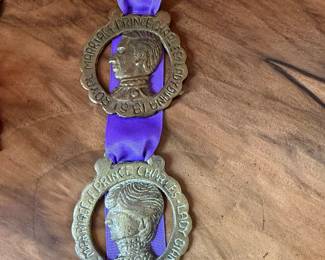 Prince Charles & Princess Diana Brass Medallions