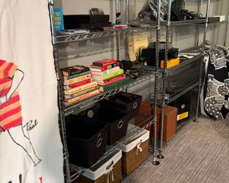 Games, storage containers, electronics books, slide, projector, and more for sale during in shopping hours, Friday and Saturday.