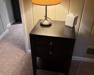 $30 Two drawer cabinet.  19.5 inches wide by 17 inches deep by 30 inches high.   as found -photo follows