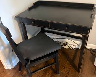 $190. One drawer desk with chair.  38"w x 23"d x 30"h