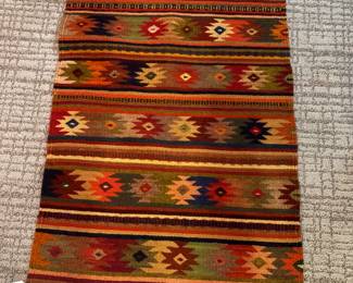 $360. Handwoven tribal rug