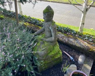 $280. Sitting Buddha 27"h x 16.5"w x 14"d