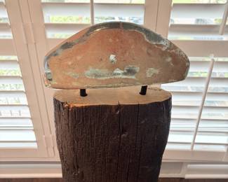 close up of the painted glass 