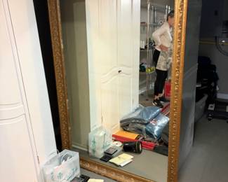 $180. Large gilded framed mirror.  46" x 67"h.  