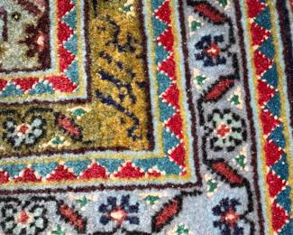 signature on carpet but colors are off due to the flash