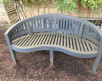 $120. Harmony 5' bench.  as found - needs some paint touch up and is darker in person.