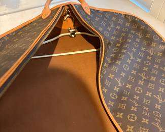 Interior of garment bag.