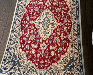$360 Persian rug, silk and  wool blend Nain, Iran. 4‘4“ by 2‘11“.