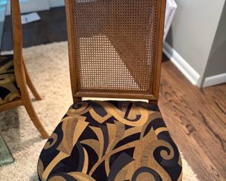 close up of one of the chairs.