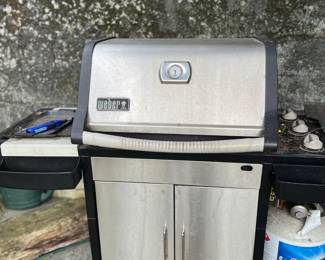 $50 Weber Sprit BBQ for sale during in-person shopping .  Well used but fuinctions.
