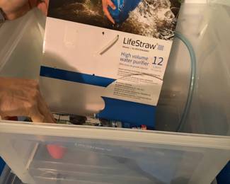 Water filtration kit for emergency use for sale during in person shopping hours Friday & Saturday