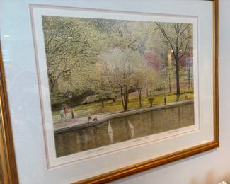 $180. Harold Altman signed Artist Proof titled "Sailboats 1991."