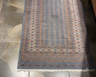 $340. Antique Persian rug.  2'7"  x 4'. Wool and silk.