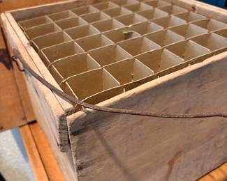 Antique Egg Crate