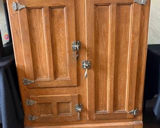 Antique Oak Icebox