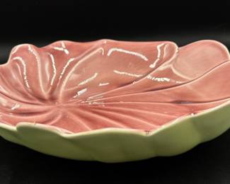 Harold Johnson Pottery Leaf Platter 