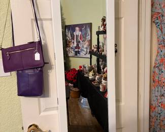 Over The Door Mirror and Lockable Jewelry Cabinet