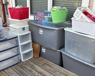 Plastic Storage/ Organization Containers