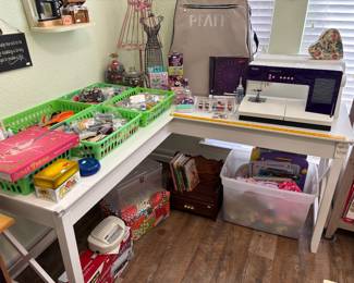 “L” Shaped Corner Sewing/ Work Table