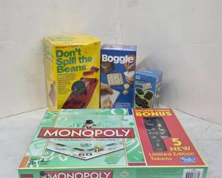 Board Games Including Monopoly and Others
