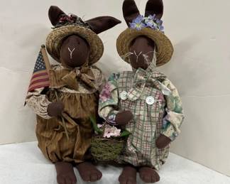 Fabric Bunny Decorations