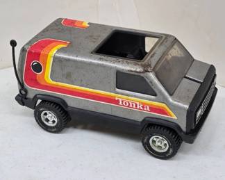 Tonka Metal Van Toy with Antenna