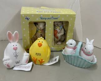 	Easter-Themed Ceramic Salt and Pepper Sets