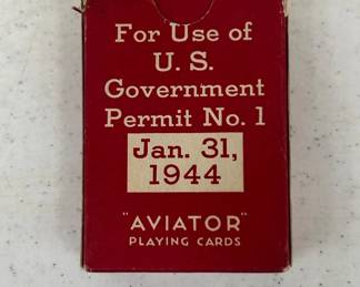 1944 Aviator Playing Cards By Red Cross
