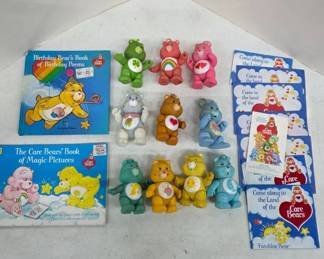 Care Bears Figurines with Books and Pamphlets