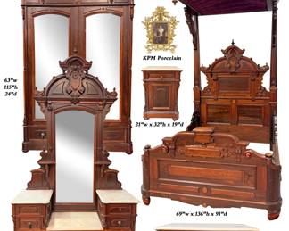 15 Half Tester Vict Bed Suite