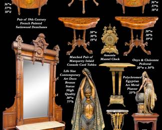 38 French inlay furn