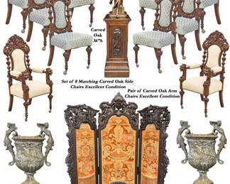 17 Carved Chairs