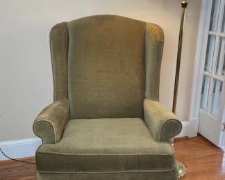 Craftsman Queen Anne Style Wingback Armchair 