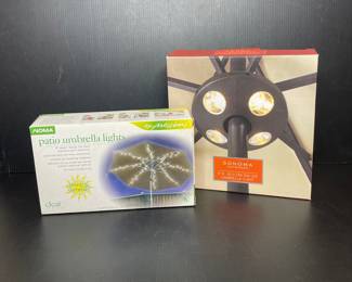 NOMA Patio Umbrella Lights and SONOMA Outdoors LED Umbrella Light