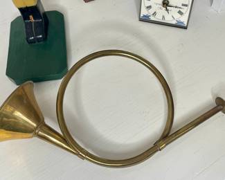 Vtg Brass Hunting Horn