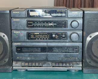 Sony CD Radio Cassette-Corder Boombox Vintage