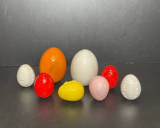 Vintage Ceramic Decorative Eggs