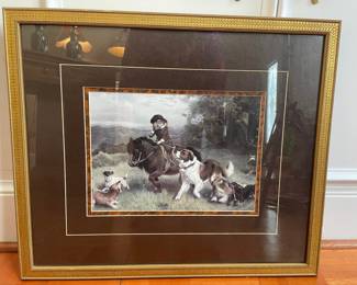 Framed Print of "A Scratch Pack" by Charles Burton Barber