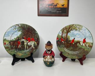 Limoges plates from San Marino by I. Godinger