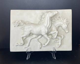 Design Toscano Running Horses Wall Relief Plaque