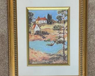 Impressionistic Landscape Print, C. Winterle Olson