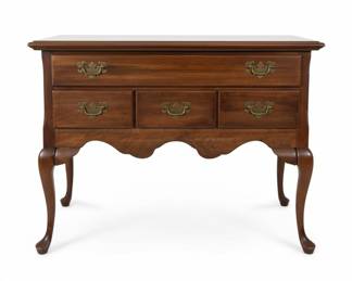 Vintage Queen Anne Style Lowboy Chest